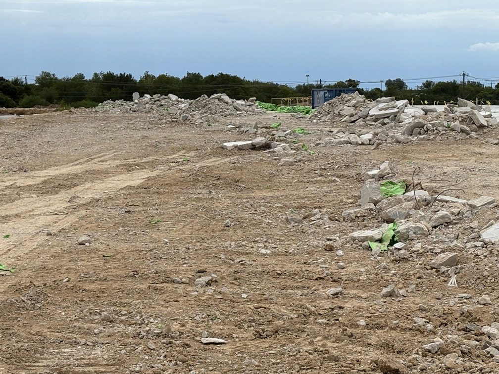 How DeCrowder Demo Successfully Removed a 77,000 Sqft Concrete Slab 2 Finished concrete demolition