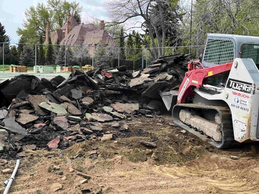 Tennis Court Removal